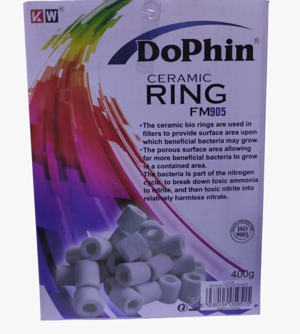 DoPhin Ceramic Bio Rings Specifically Designed for Aquarium Filters to Foster Beneficial Bacterial Growth