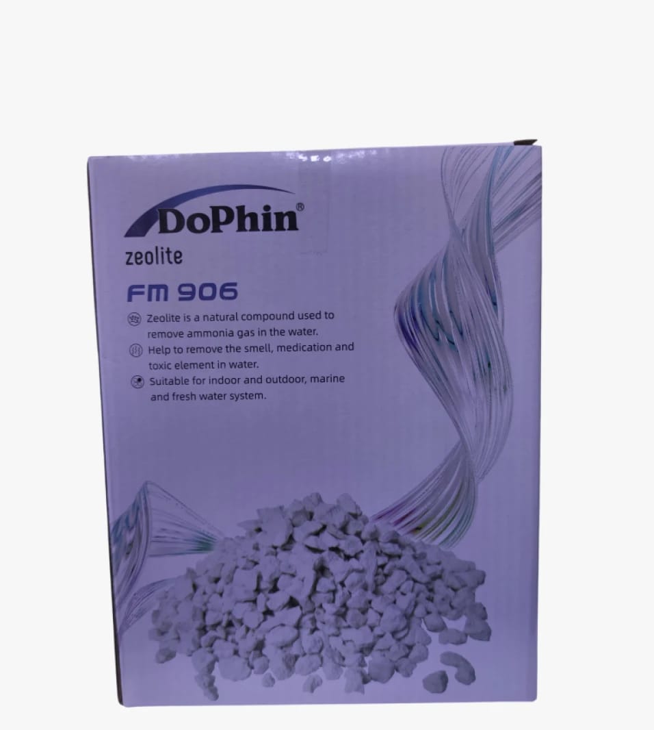 Dophin Exclusive Zeolite Product for Water Filtration in Aquarium Systems for Odor and Ammonia Elimination