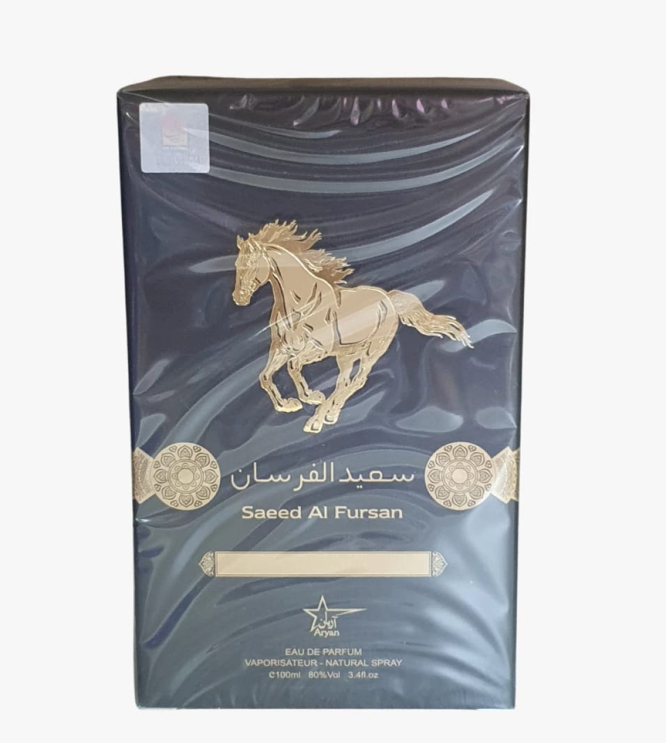 Saeed Al Fursan Perfume by Aryan, Elegant Design for Men and Women, Ideal for Daily Use and Events, Long-lasting Bottle 100ml