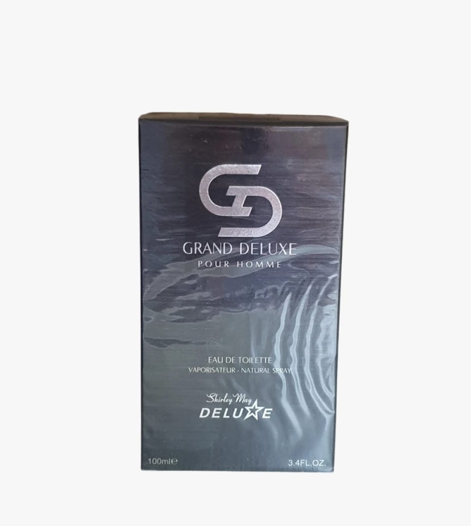Grand Deluxe Pour Homme Eau de Toilette by Shirley May, Elegant Design for a Unique Fragrance for Men