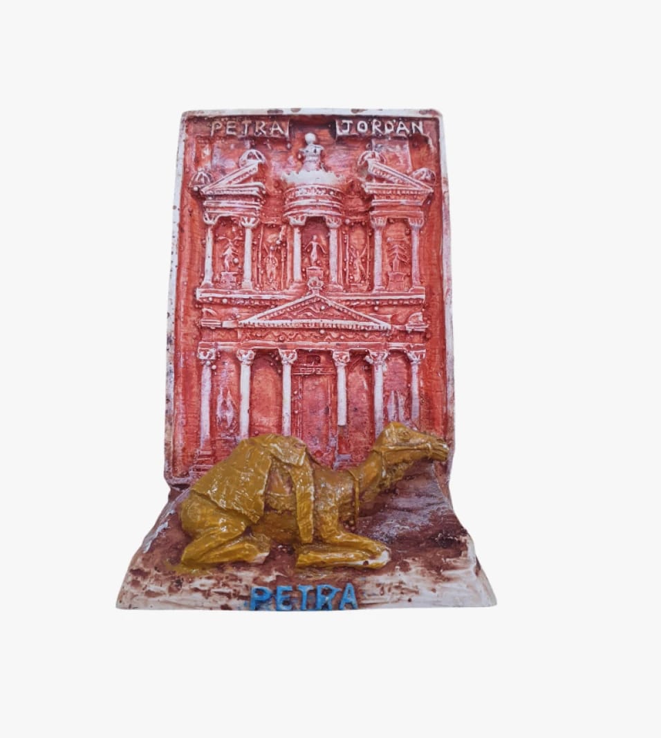 Exquisite Petra Jordan Figurine with Camel Design for Modern Home Decor and Art Enthusiasts