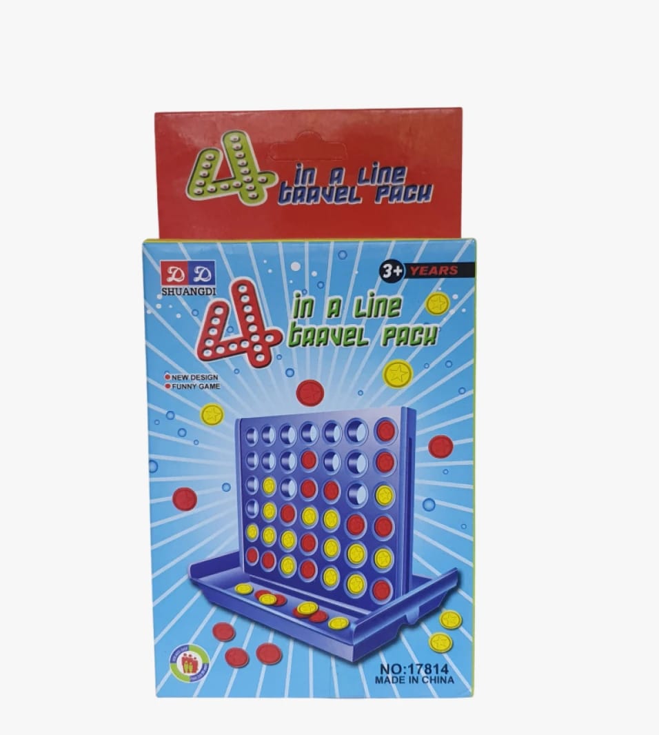 Shuangdi Professional Four in a Line Travel Pack Game for Kids with New Design, Fun and Educational