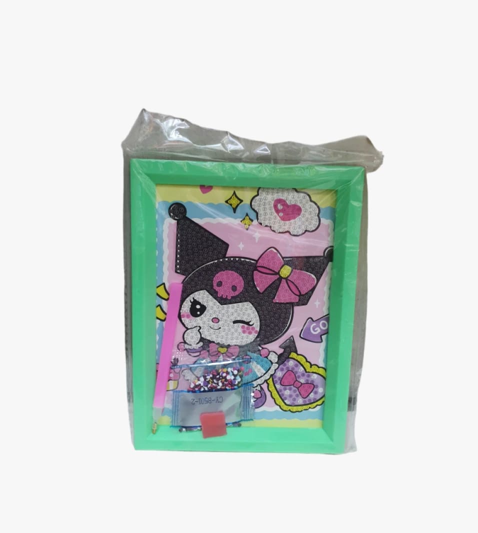 Cute and Charming Character DIY Diamond Art Frame for Little Girls, Perfect for Home Craft Projects