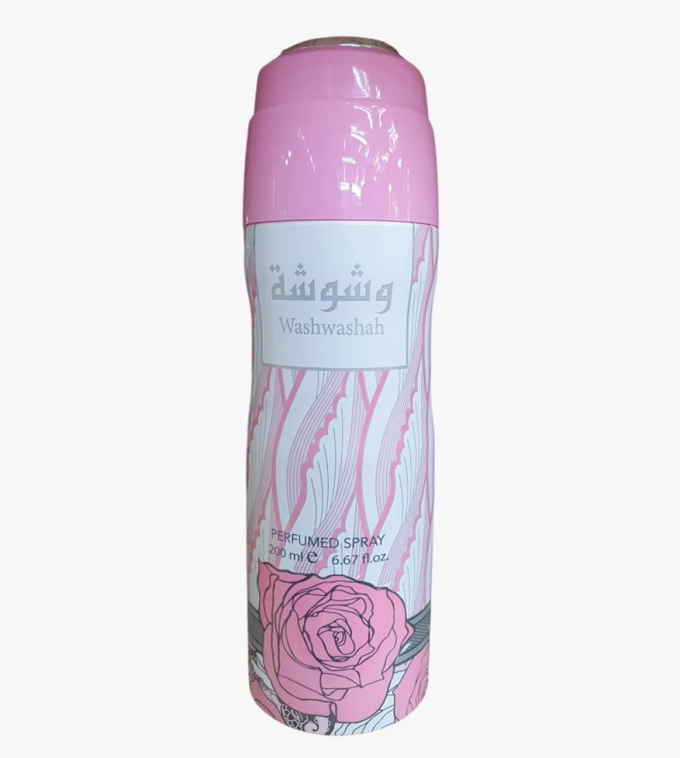 وشوشة بخاخ معطر ذو عبير وردي خاص للسيدات بتصميم يجمع بين الرقة والتألق لمسات شبابية