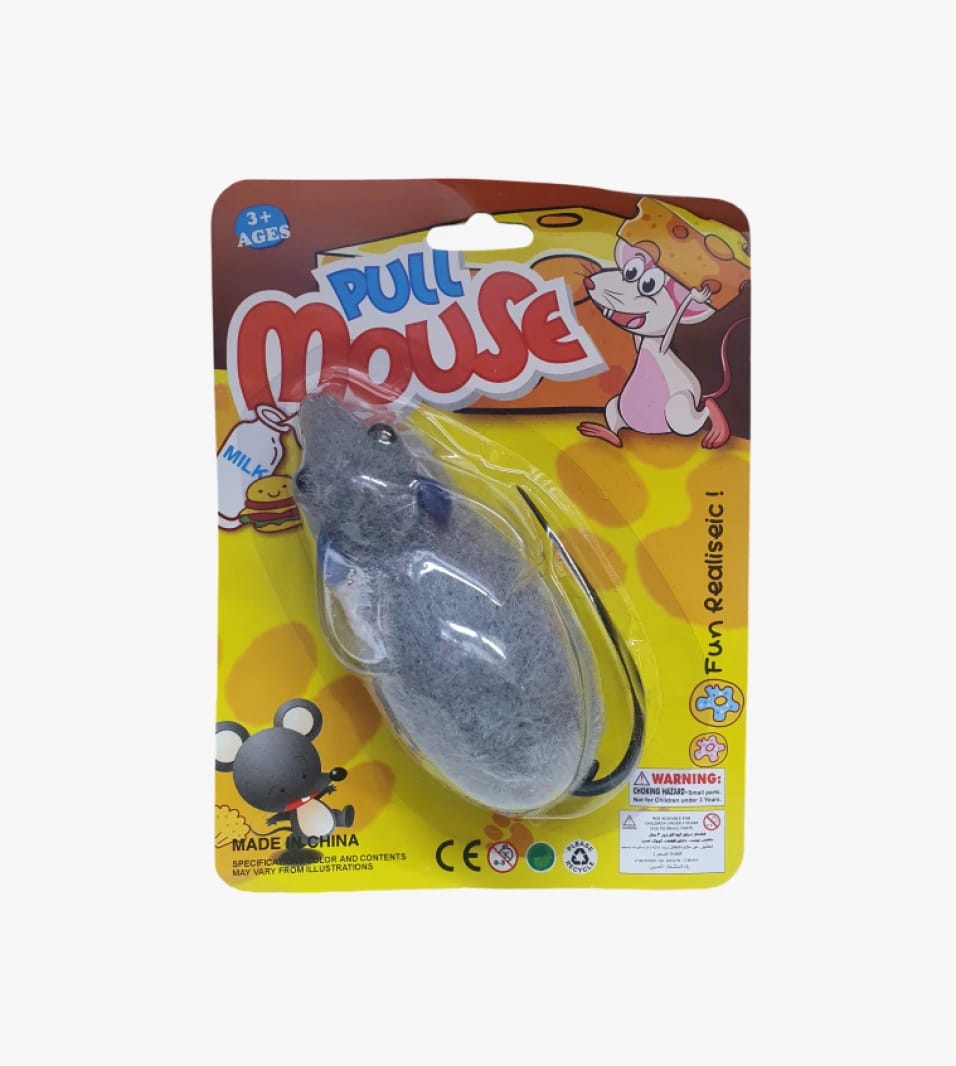 Pull Mouse Interactive Toy Fun for Kids Above Three Years for Entertainment and Educational Development