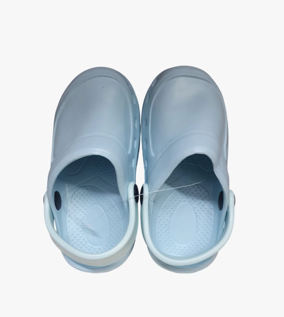 Kids' Light Blue Crocs Shoes with Comfortable Design for Summer Activities and Everyday Wear