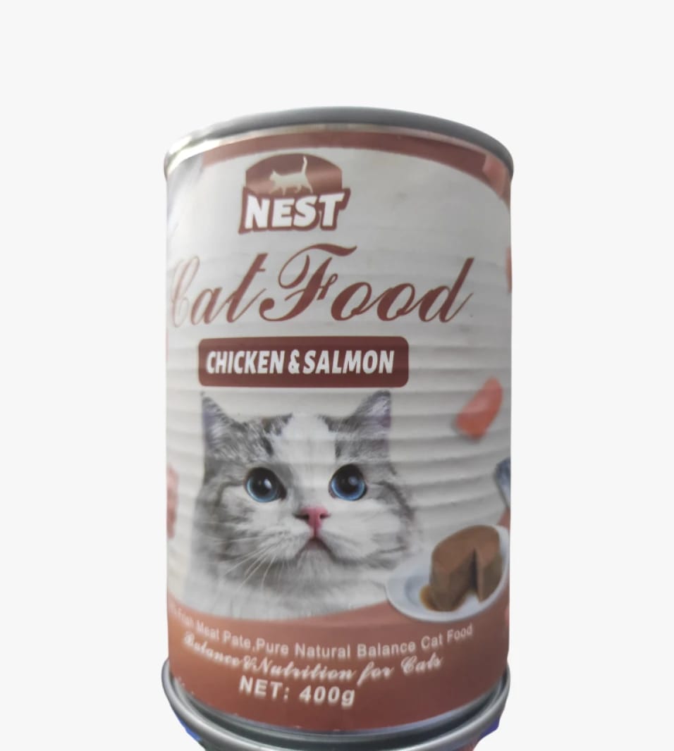 Nest Cat Food with Chicken & Salmon, Natural and Balanced Design, Perfect for All Cats' Nutritional Needs