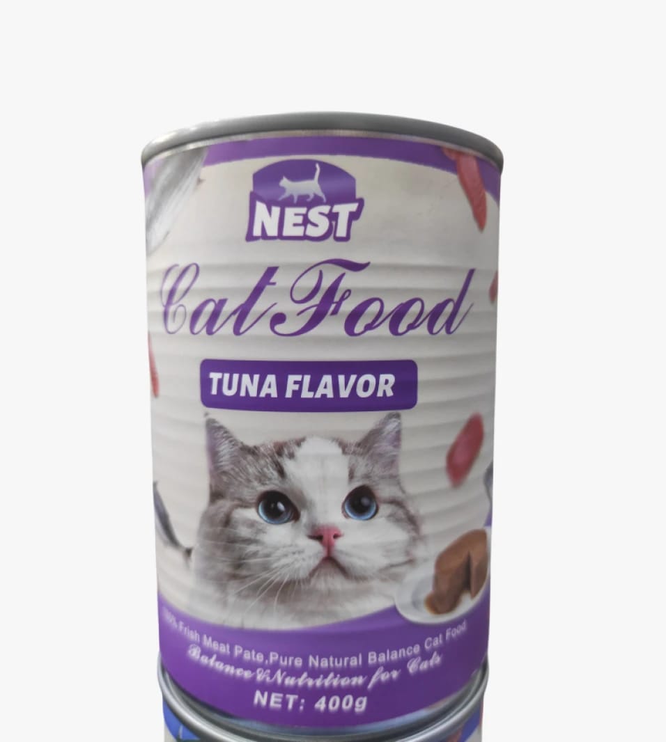 Nest Cat Food with Stunning Design and Tuna Flavor for All Types of Pet Cats