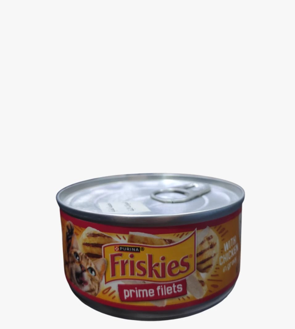 Friskies Prime Filets Chicken for Adult Cats Savory and Balanced Delicious Flavor Treat