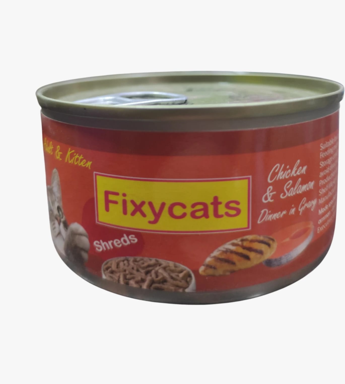 Fixycats Adult & Kitten Chicken and Salmon Flavor Cat Food, Nutritious Meals, Perfect for All Ages