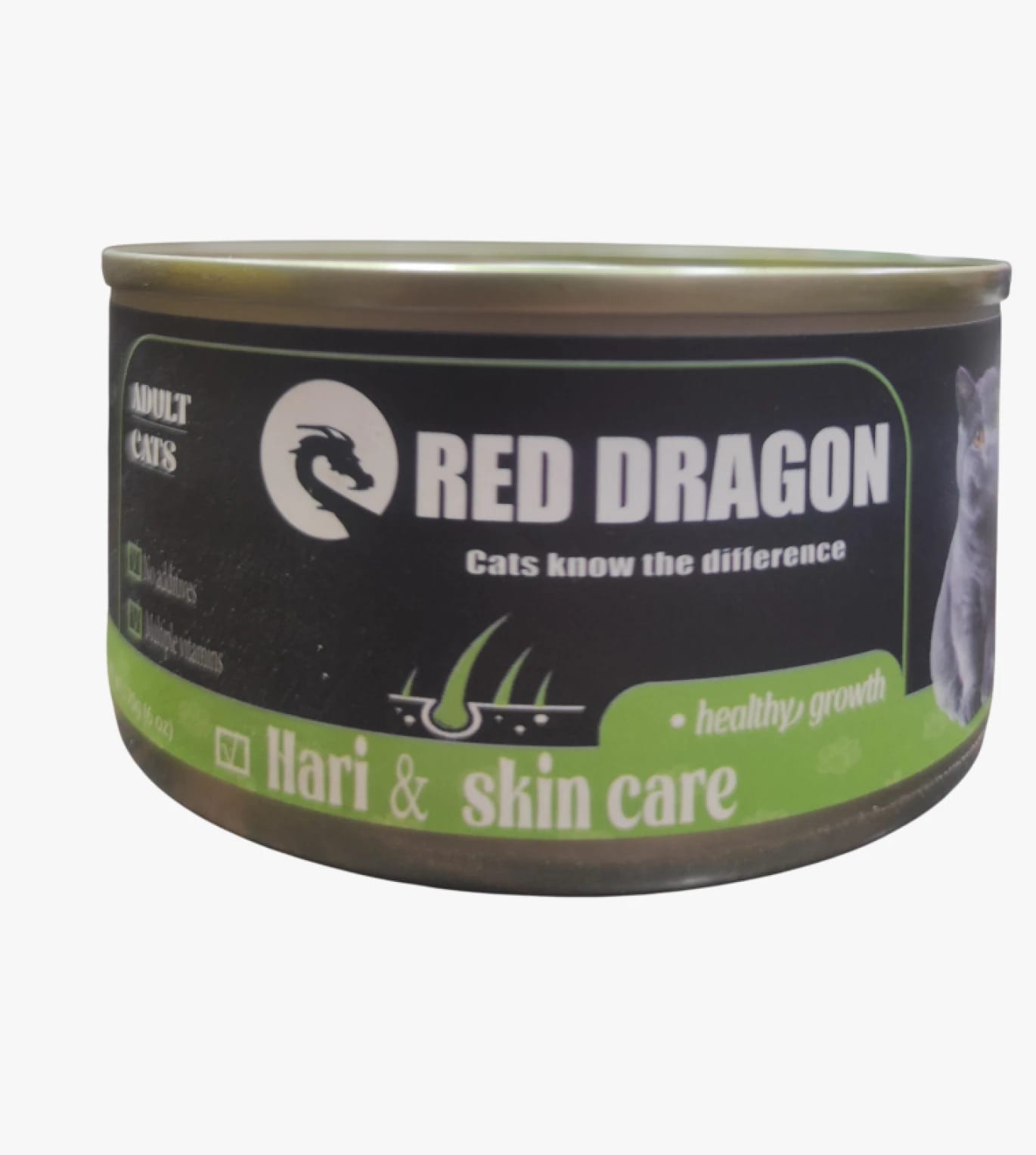 Red Dragon Adult Cat Food, Hair & Skin Care Formula, Recommended for Feline Health