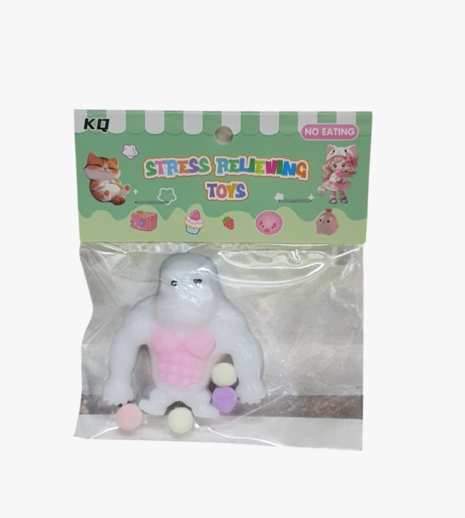Stress Relieving Toy for Kids and Adults Shaped Like Gorilla with Unique and Colorful Design for Peace of Mind