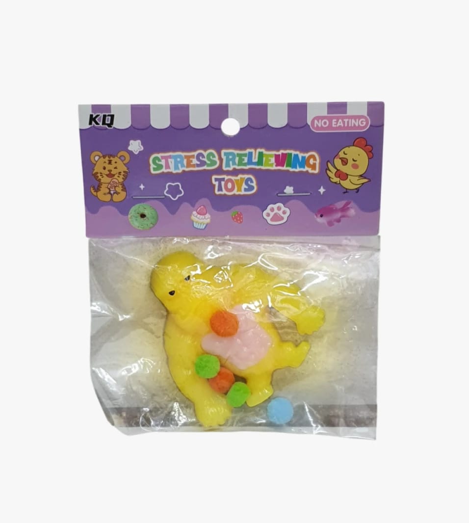 KQ Stress Relieving Toy Bear Pom Pom for Kids and Adults with Fun Animal Design and Vibrant Colors