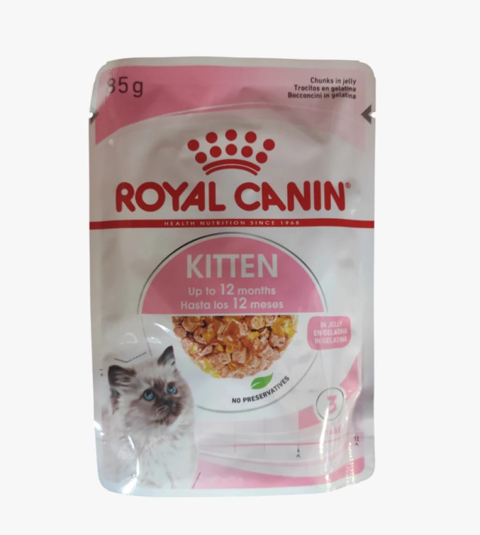 Royal Canin Kitten Food, Specially Designed for Kittens Up to 12 Months, Chunks in Jelly, 85g