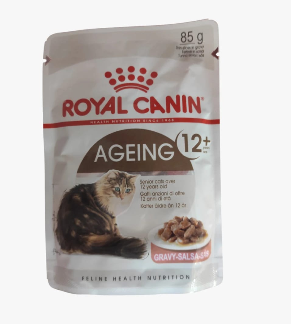 Royal Canin Cat Food for Senior Cats 12+ Thin Slices in Gravy for Older Cats