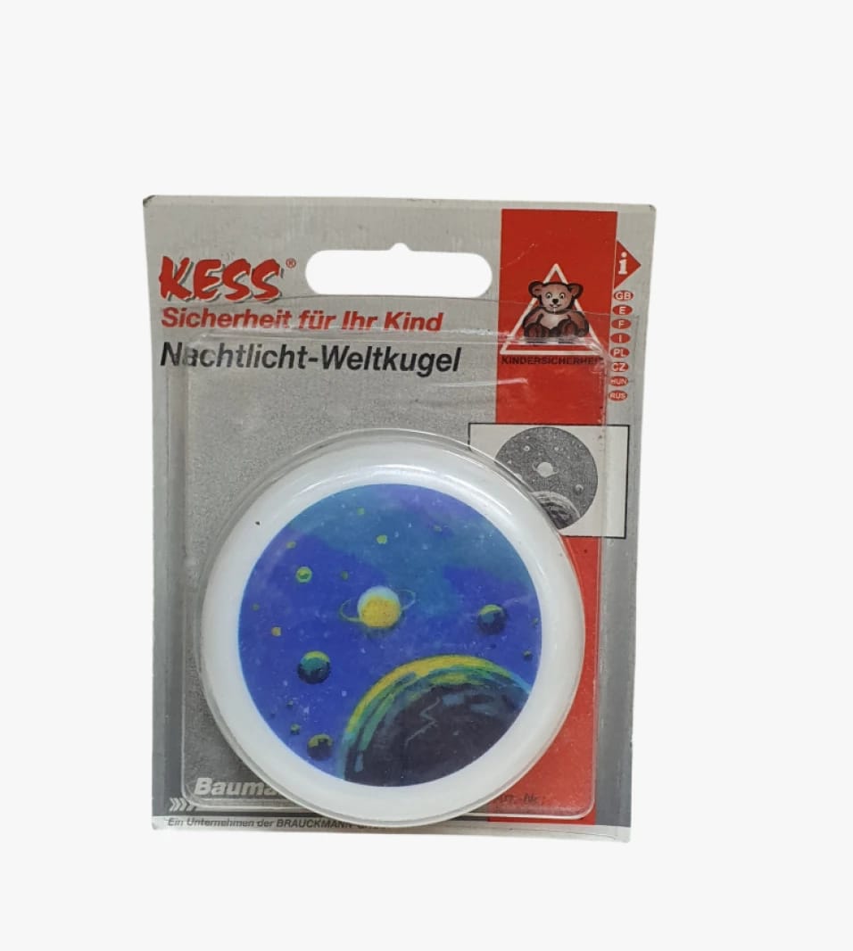 KESS Nightlight for Kids with Globe Design, Perfect for Child Safety, Multicolor