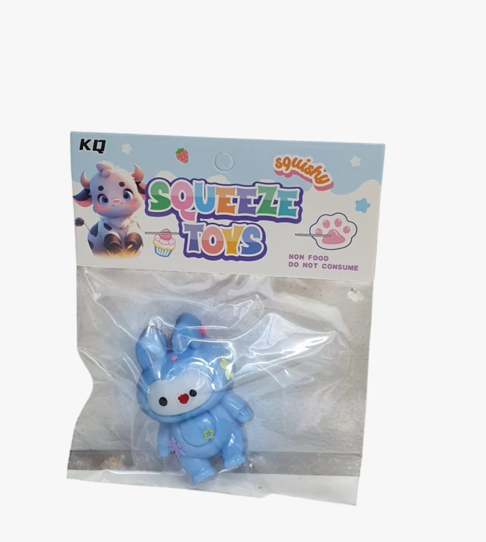Amazing Squishy Squeeze Toy for Kids and Adults with Cute Blue Bunny Design by KQ Leading Company in Marvelous Toys