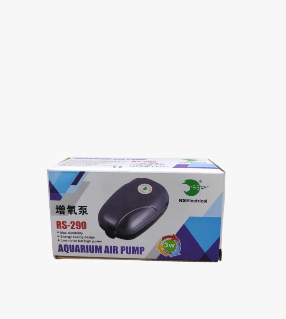 جهاز ضخ الهواء للاسماك RS Electrical RS-290 بقوة 3 واط، تصميم موفر للطاقة مناسب لاستخدامات الأحياء المائية