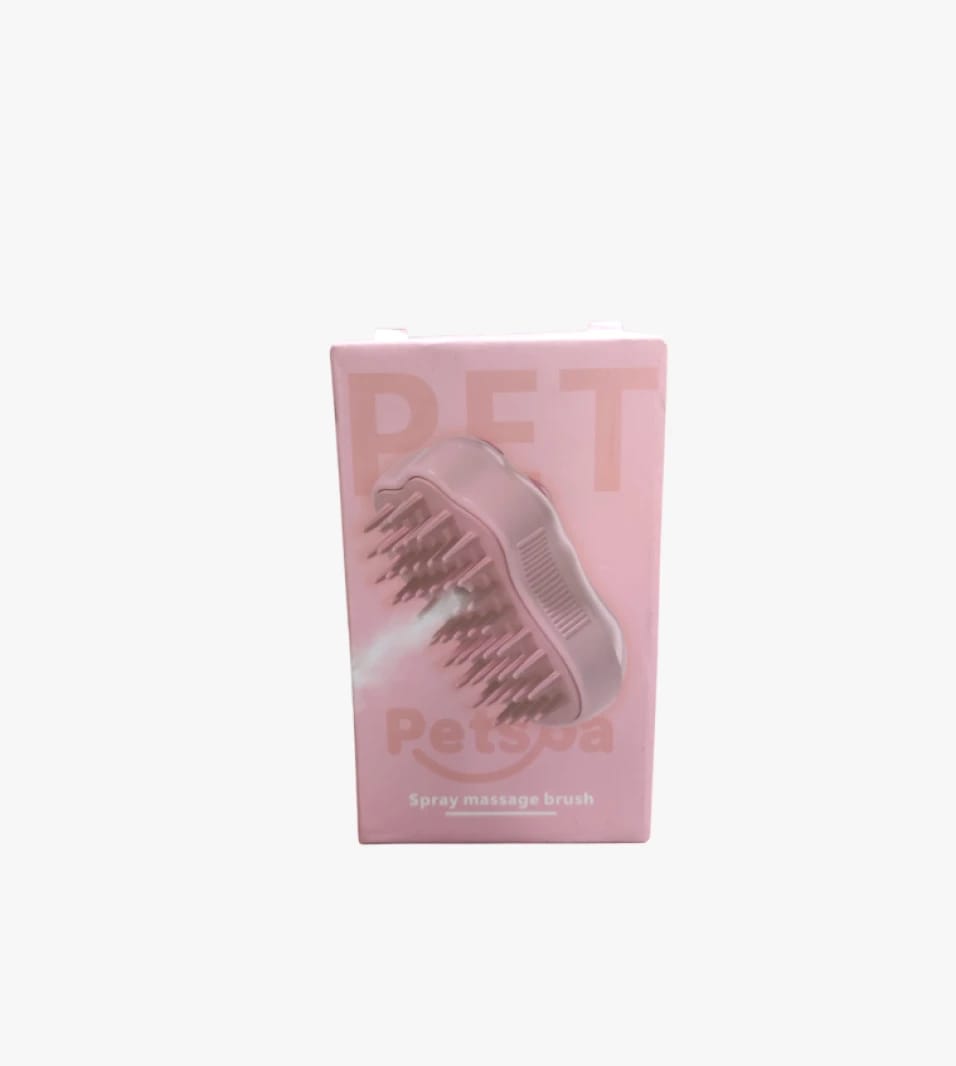 فرشاة تدليك الرش للشعر المريحة من PetSpa بتصميم حديث للقطط وكلاب صغيرة الحجم الباحثة عن العناية المثالية.