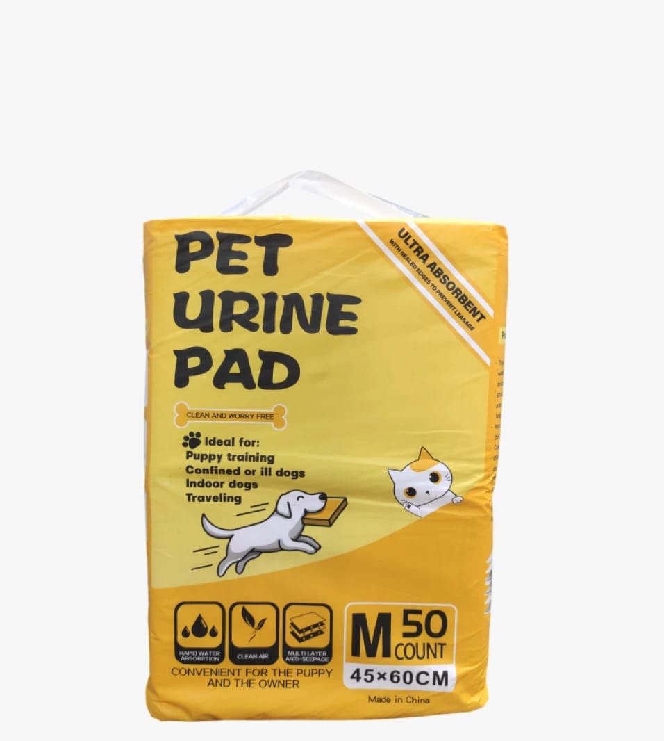 Pet Urine Pads for Dog and Cat, Ideal for Training and Traveling with Ultra Dry and Comfortable Design for All Pet Sizes