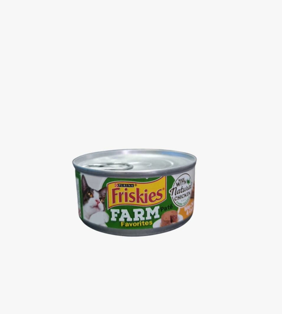 Friskies Farm Favorites Pate Natural Chicken & Carrots Favorite Cat Food