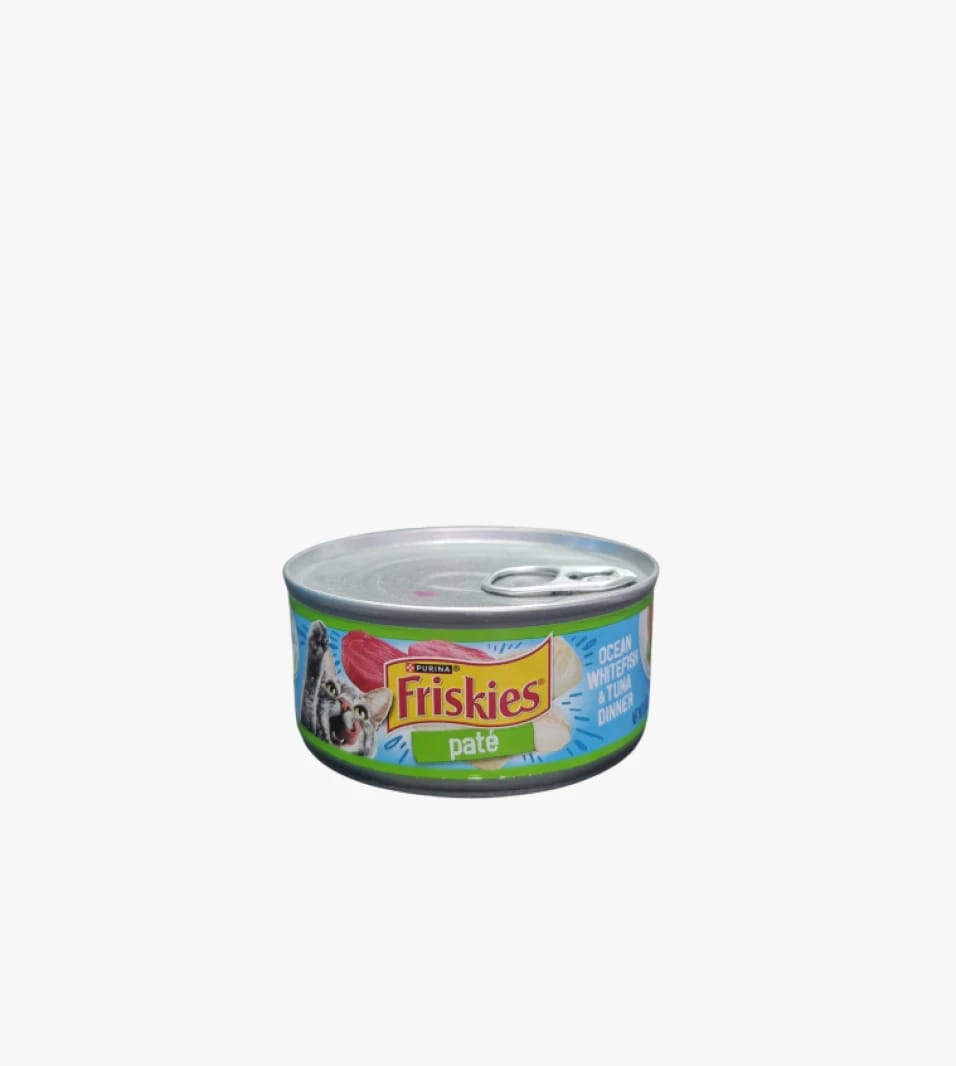 Friskies Ocean Whitefish & Tuna Dinner Cat Food Pâté for a Delicious and Nutritious Meal
