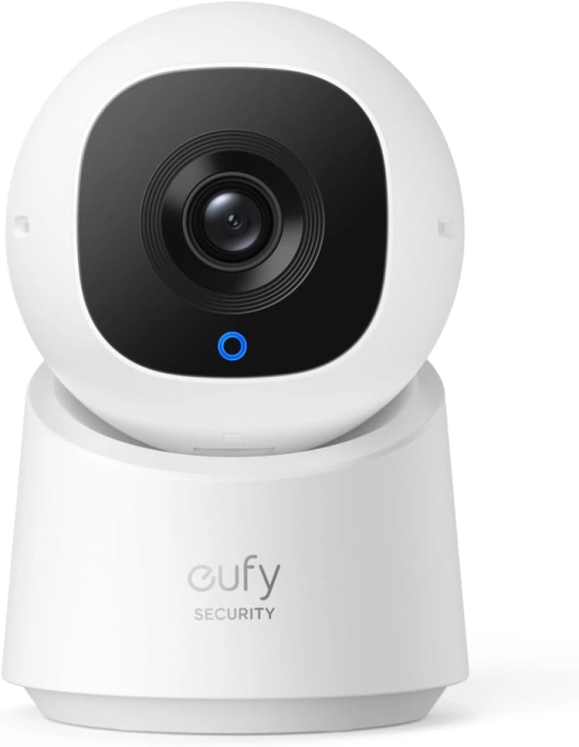 كاميرا مراقبة Anker Eufy C220 بدقة 2K ورؤية 360 درجة - أبيض