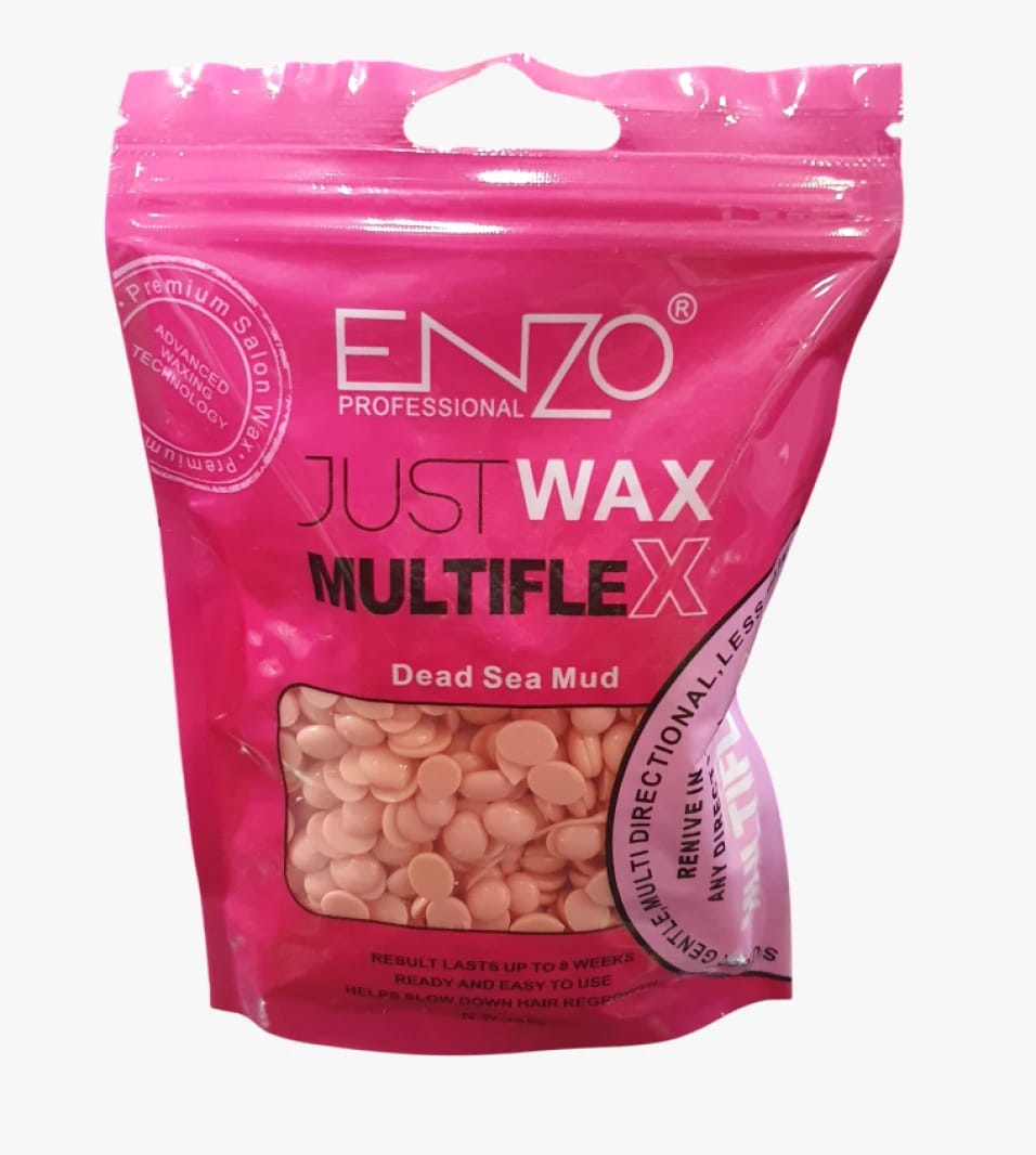 Enzo Professional Just Wax MultifleX Dead Sea Mud Hair Removal Wax for Beauty and Skin Care Women