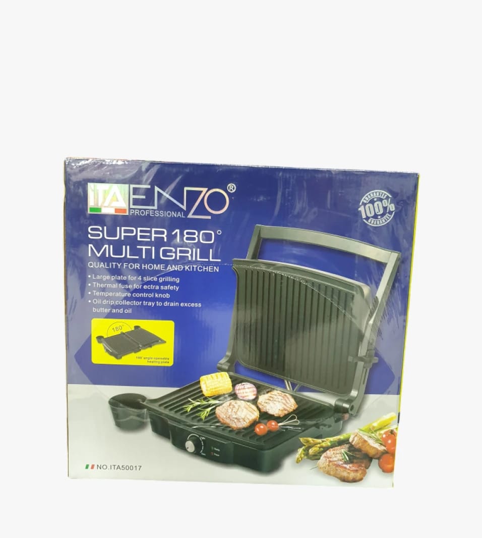 Enzo 180 Degree Multi-Function Grill for Modern Kitchens and Effortless Delicious Dish Preparation