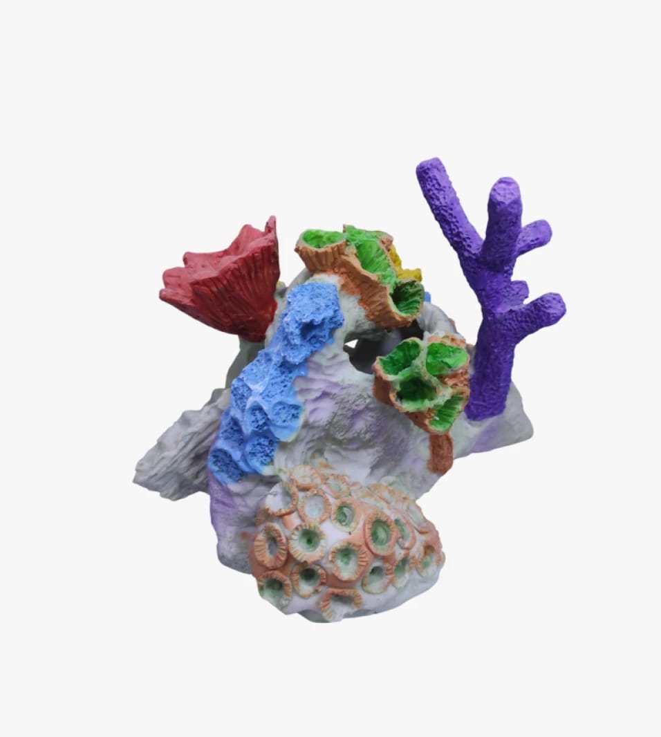 3D Decorative Colorful Coral Stone Aquarium Ornament with Eye-Catching Design to Enhance Visual Diversity