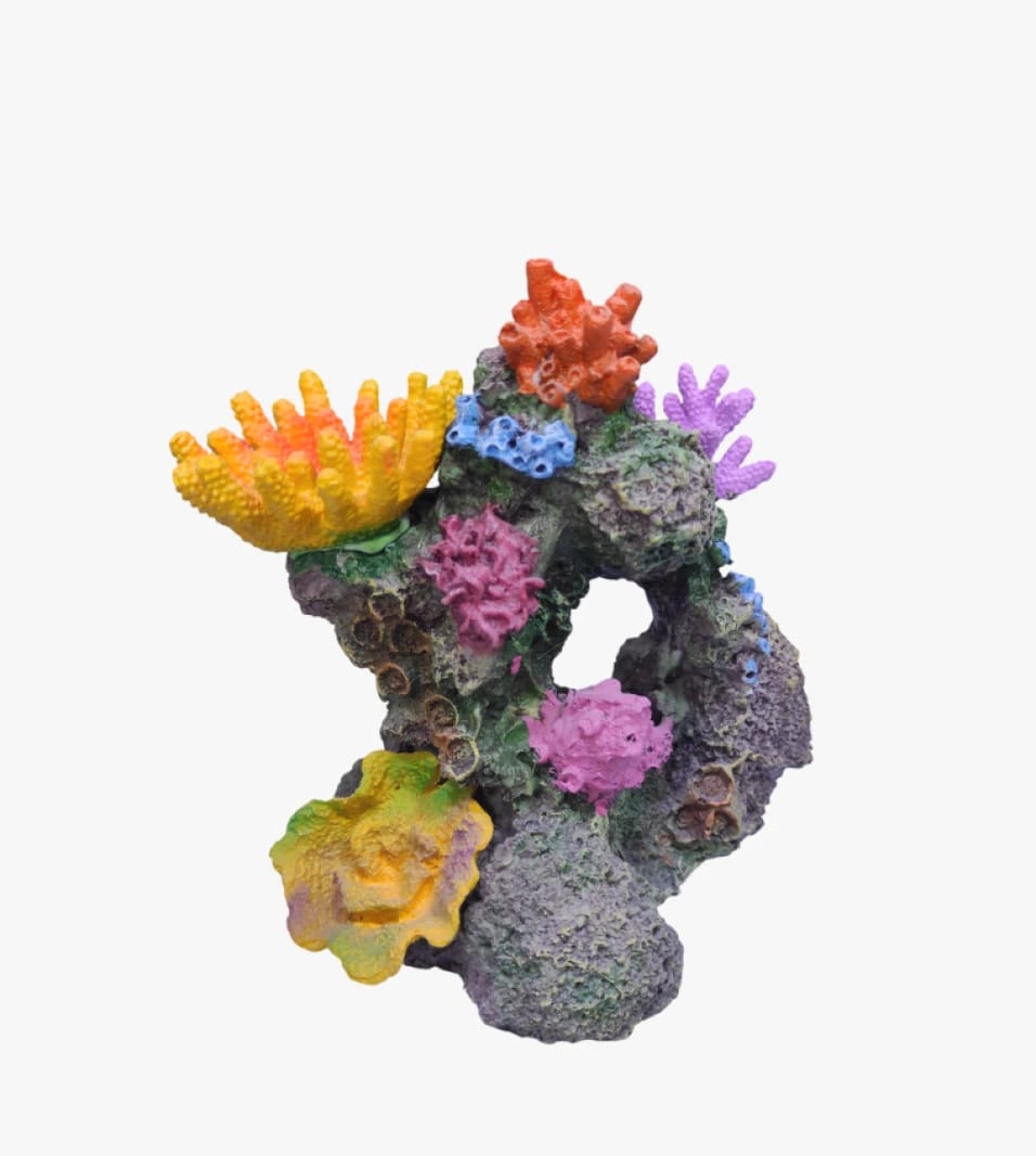 Vibrant Coral Reef Aquarium Decoration, Perfect for Enthusiasts of Stylish and Unique Aquarium Design