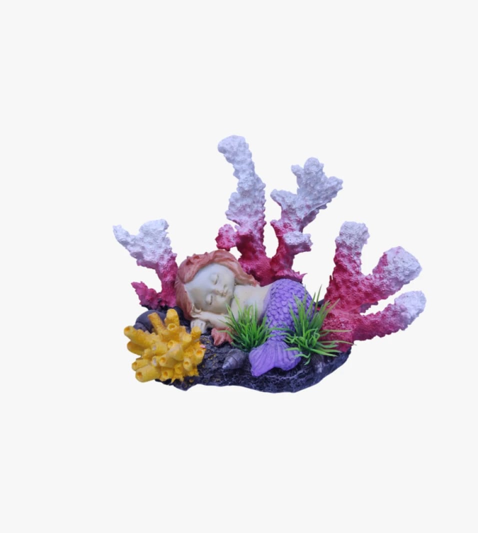 Beautiful Decorative Statue of a Baby Mermaid Perfect for All Ages of Sea Lovers and Modern Art Designs