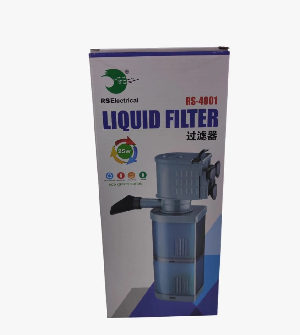 RS Electrical Liquid Filter RS-4001 with Modern Design Suitable for Eco-Friendly Aquariums