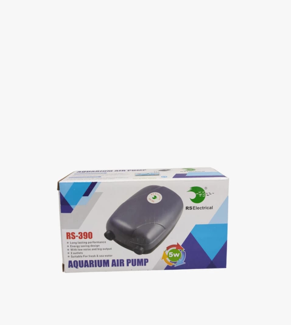 RS Electrical Aquarium Air Pump RS-390 with Modern Design and Advanced Performance for Aquarium Enthusiasts