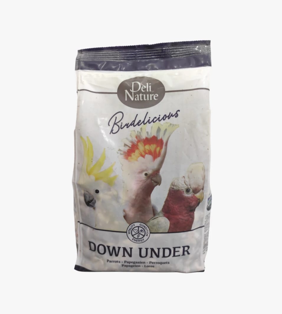 Deli Nature Birdelicious Parrot Food for Pet Birds with Trendy Australian Design Tailored for Bird Needs