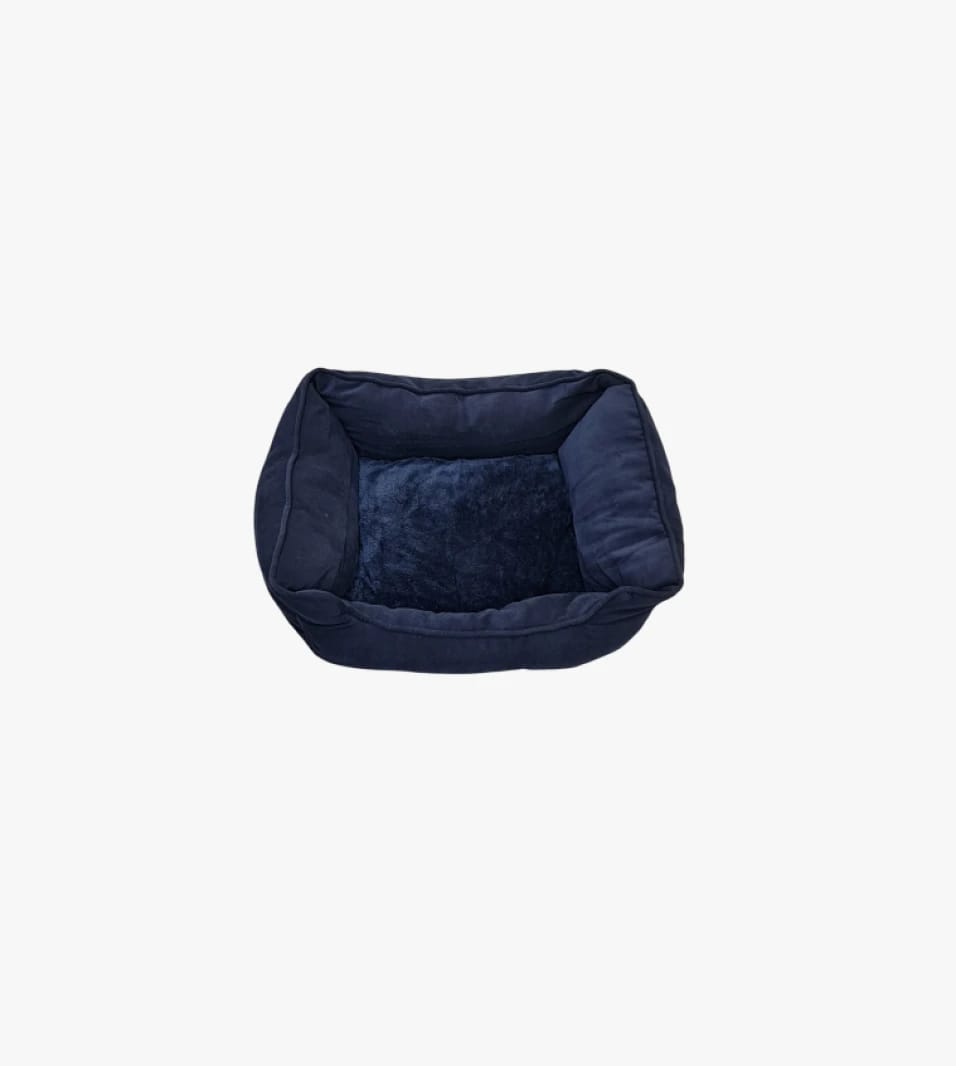 Relax Comfort Pet Bed in Deep Blue Color with Cozy Rectangular Design for Daily Use by Cats and Dogs