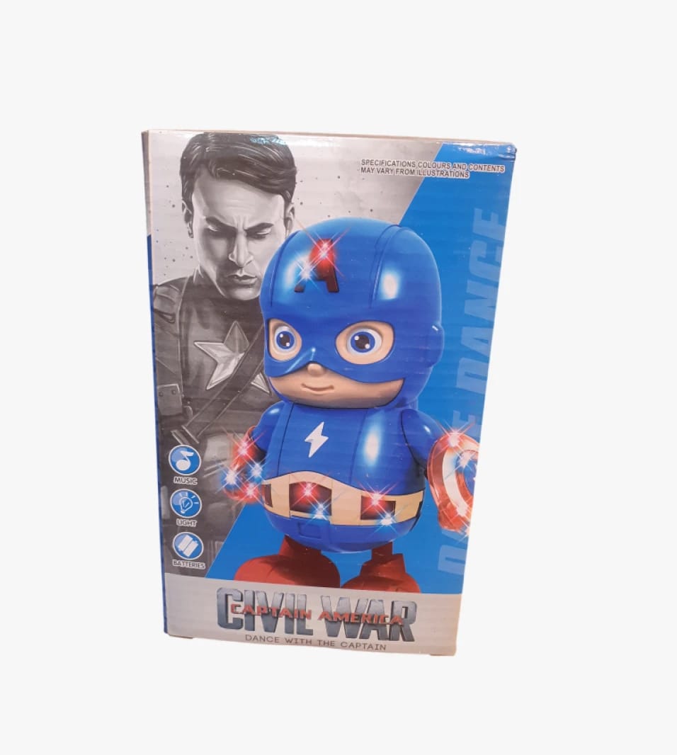 Captain America Toy for Kids with Lights and Sound, Superhero Design, Aimed for Fun and Entertainment