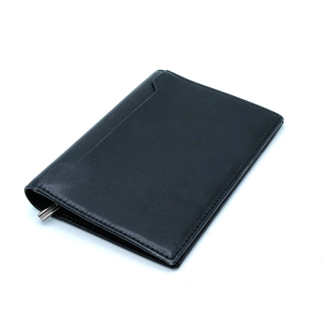 Me1899 – Black Genuine Leather Passport Holder