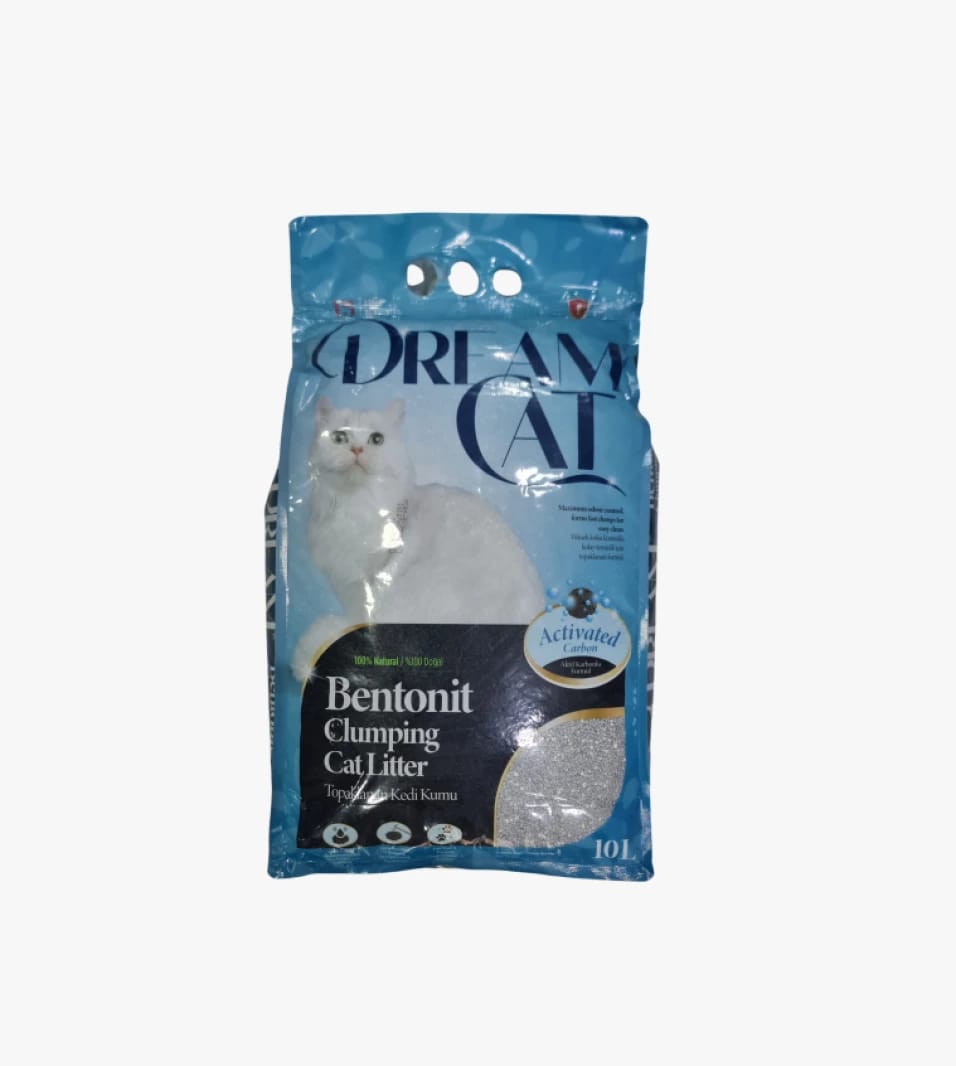 Dream Cat Litter, Bentonite, Clumping, with Activated Carbon, Perfect for Cleanliness-Loving Cat Owners