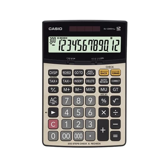 آلة حاسبة كاسيو DJ-220D PLUS