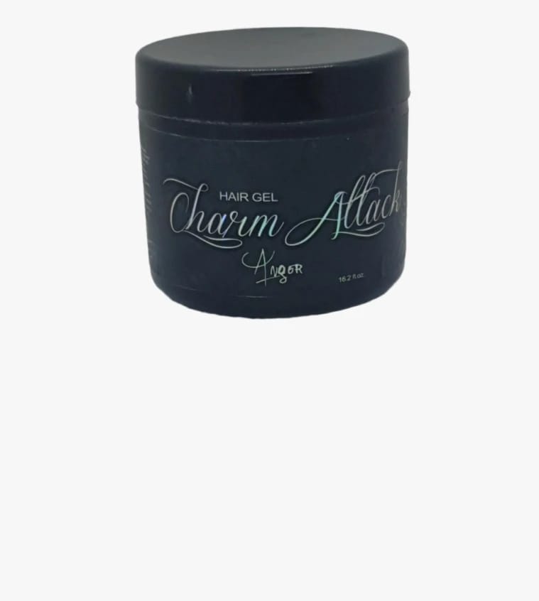 Charm Attack Hair Gel with Unique Scent and Stylish Design For Everyday Use On All Hair Types For Men and Women Seeking Excellent Hold and Shiny Finish.
