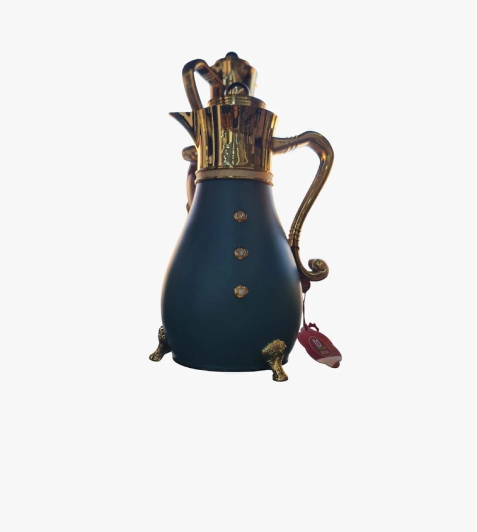Luxurious Coffee Thermos with Ornate Golden Design for Coffee Enthusiasts from Renowned Brand