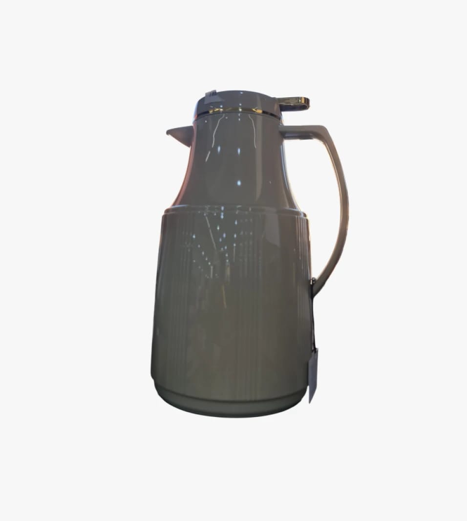 Leo Carry Elegant Gray Coffee Thermos in Stainless Steel with Modern Design and Comfortable Handle for Beverage Enthusiasts