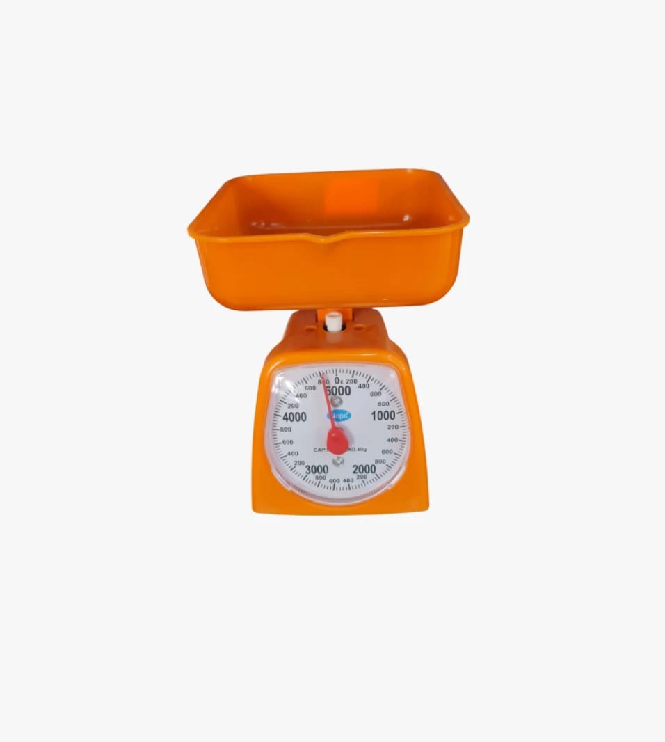 Twister Precision Kitchen Scale with Orange Design for Weighing Foods for All Cooking and Healthy Meal Enthusiasts