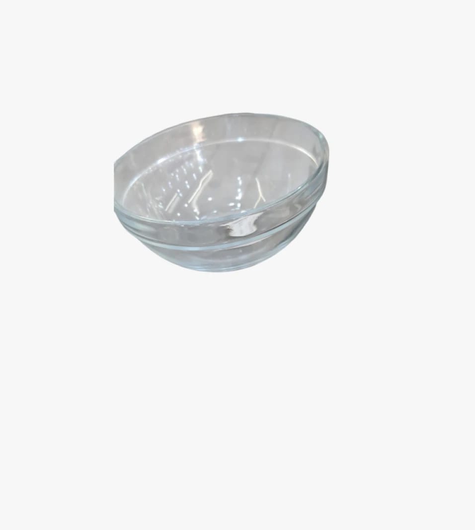 Set of Transparent Glass Bowls Perfect for Modern Kitchens with a Stunning Design for Elegant Kitchenware Lovers