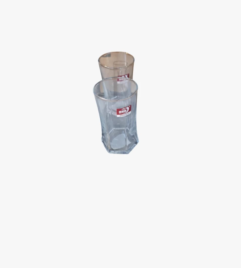 Elegant Glass Cup Set, Modern and Stylish Design, Ideal for All Occasions and Daily Needs