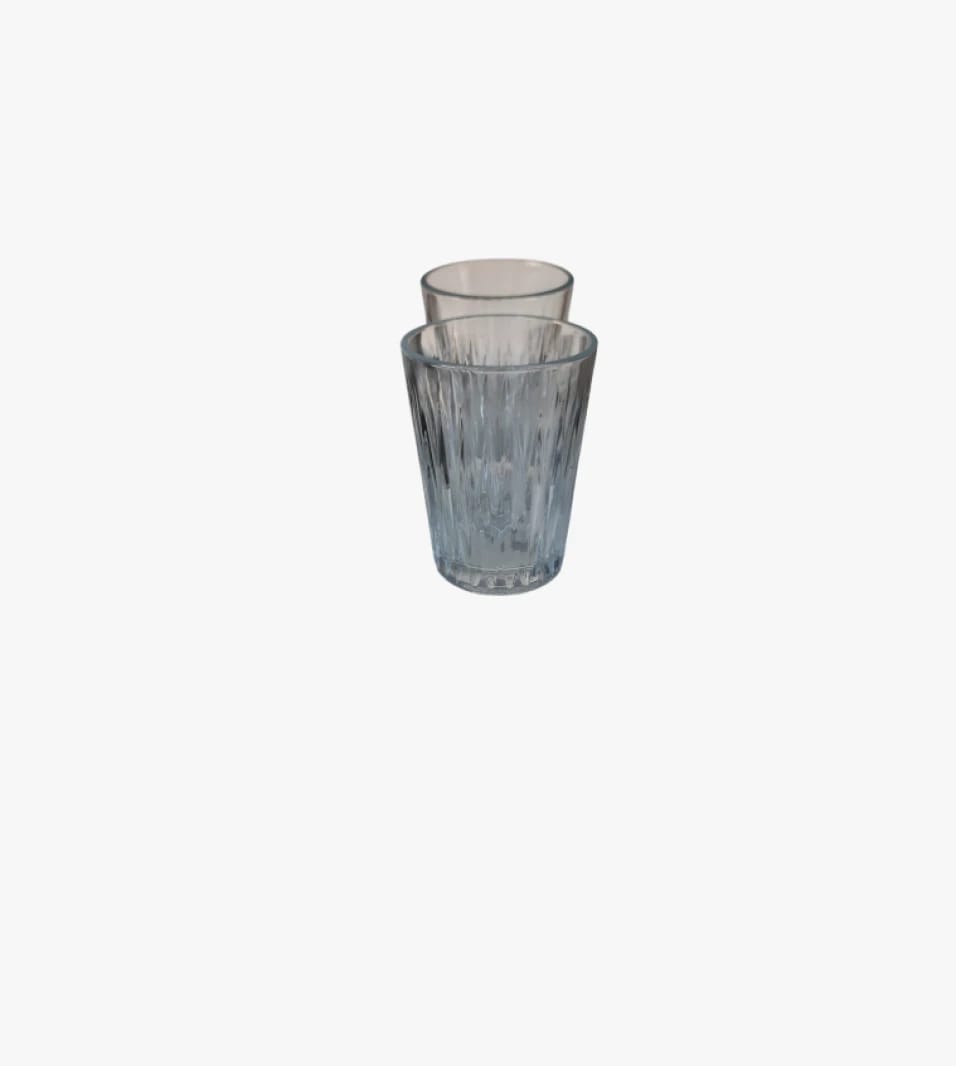 Stylish Glass Cups by Luz Plastic for Tea and Beverages, Hot or Cold, Perfect for Families