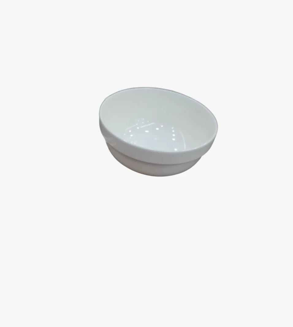 Classic White Ceramic Bowl by Pop Ceramics for Daily Household Use, Suitable for All Styles