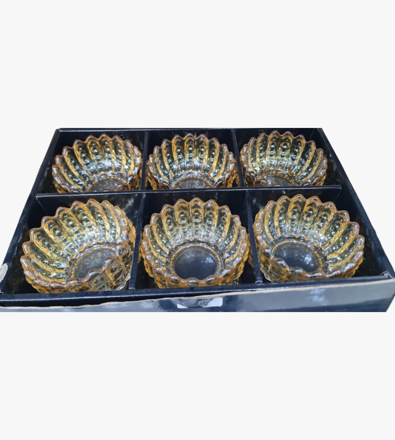 Leumnos Glass Bowl Set, Stunning Floral Design, Premium Transparent Glassware Collection for Decoration and Kitchen Enthusiasts