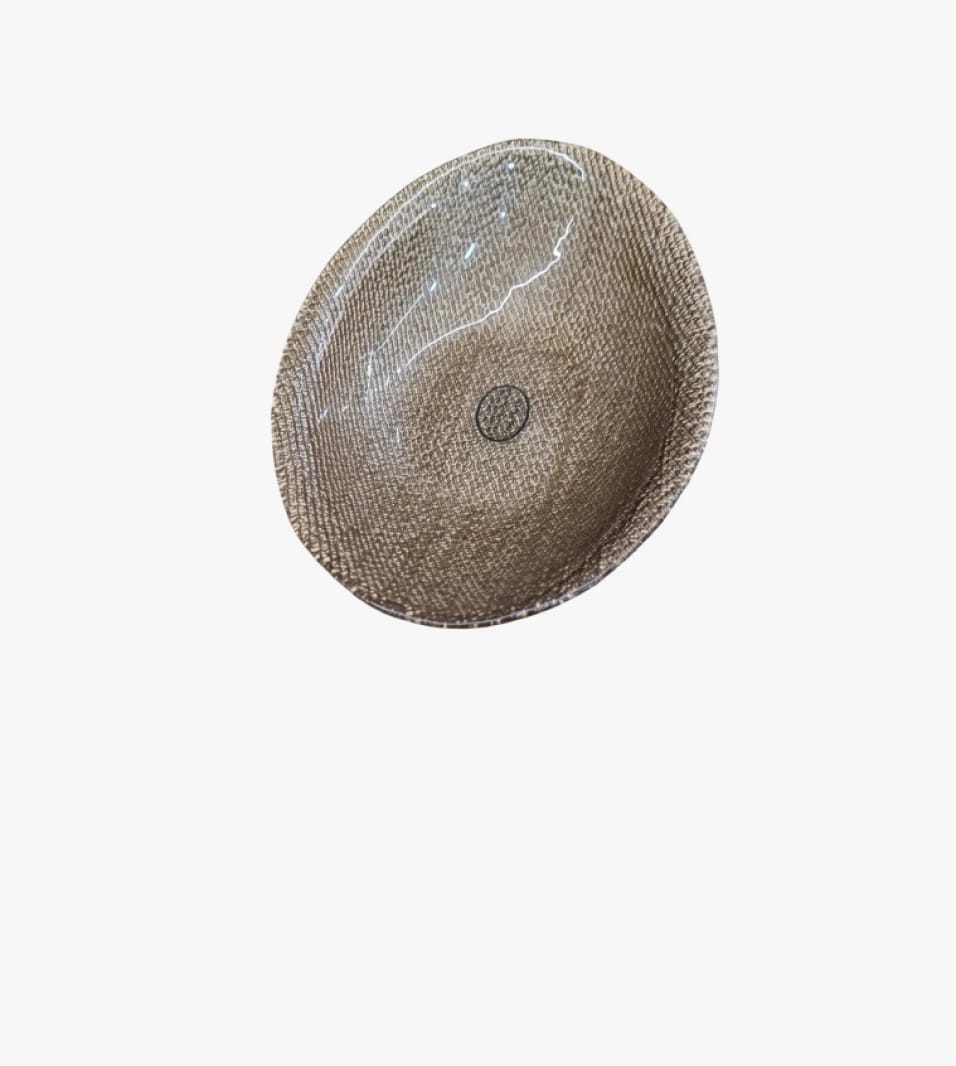 Clearfy Luxury Glass Bowl in Sandy Color with Unique Design for Modern Home and Kitchen Decor Lovers